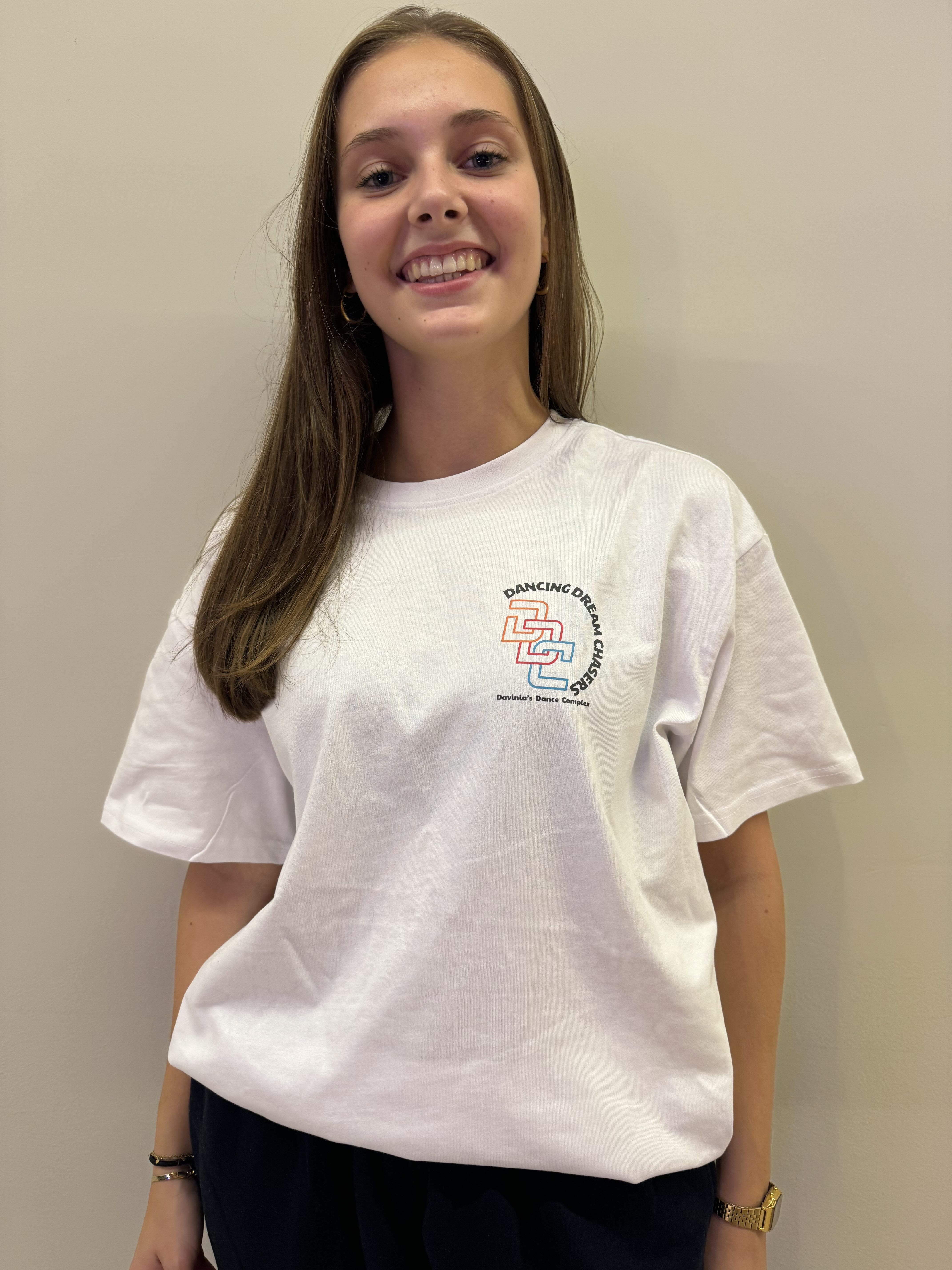 Witte DDC t-shirt (oversized)