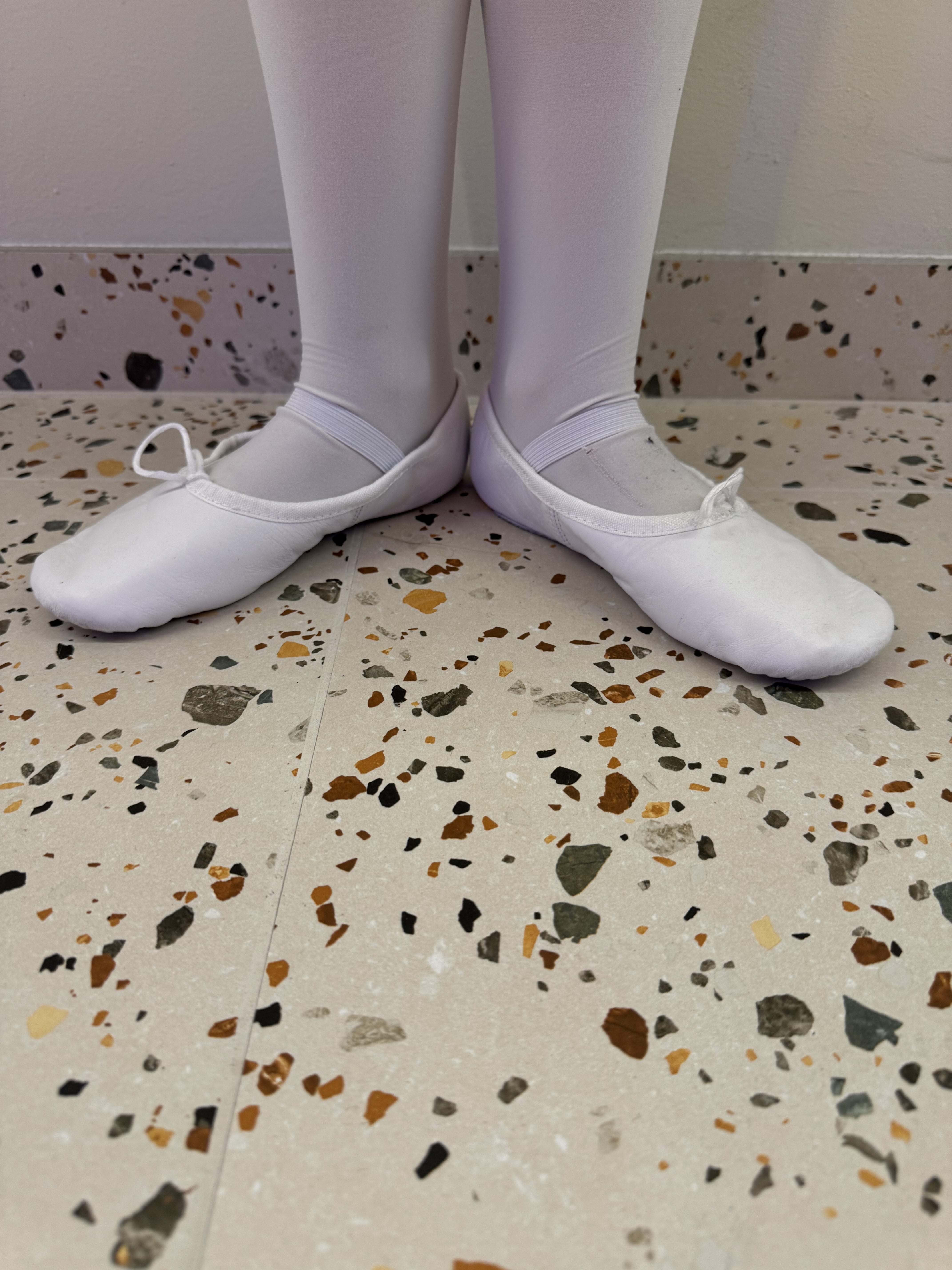 Witte balletschoenen