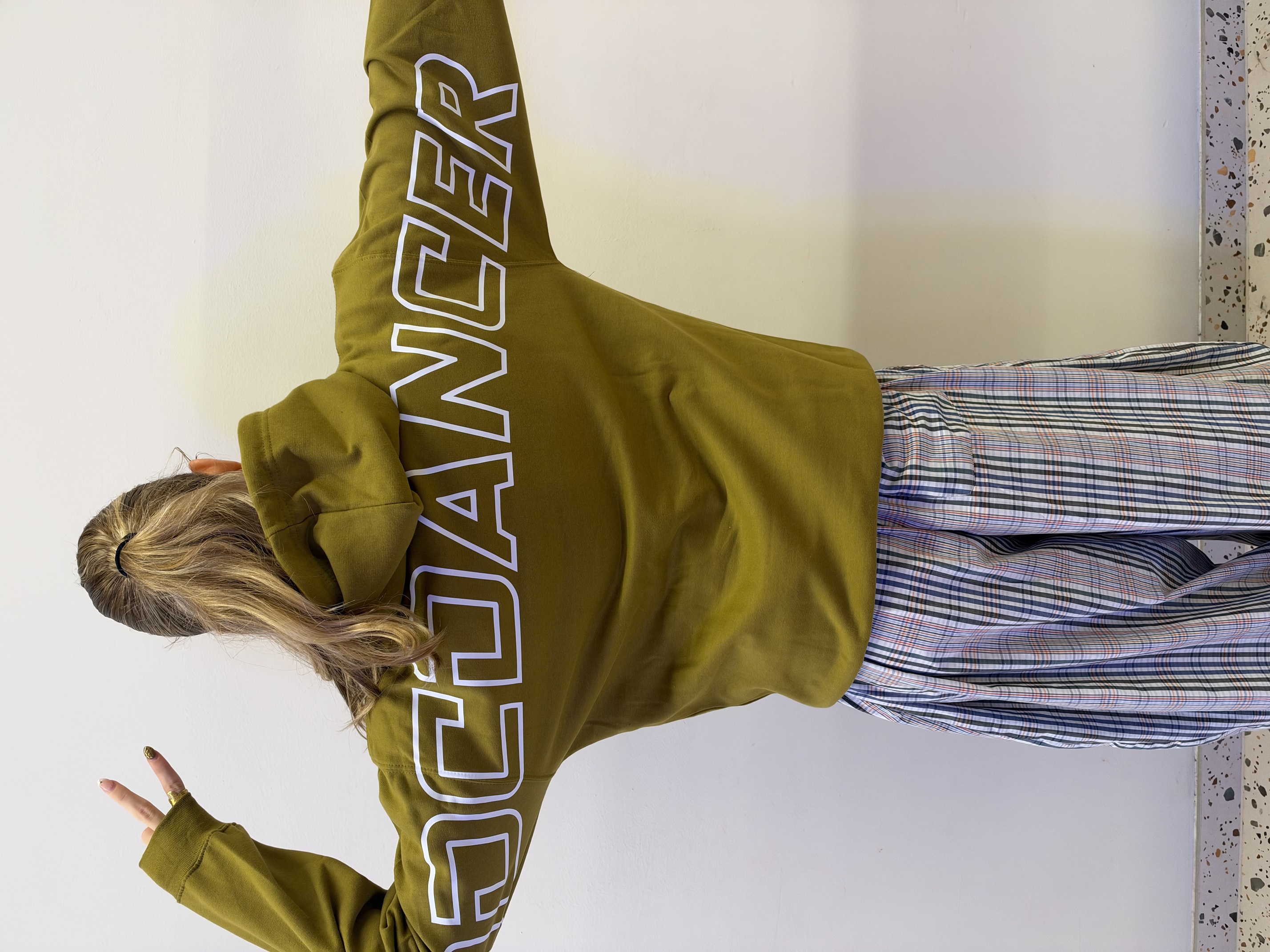 Khaki hoodie