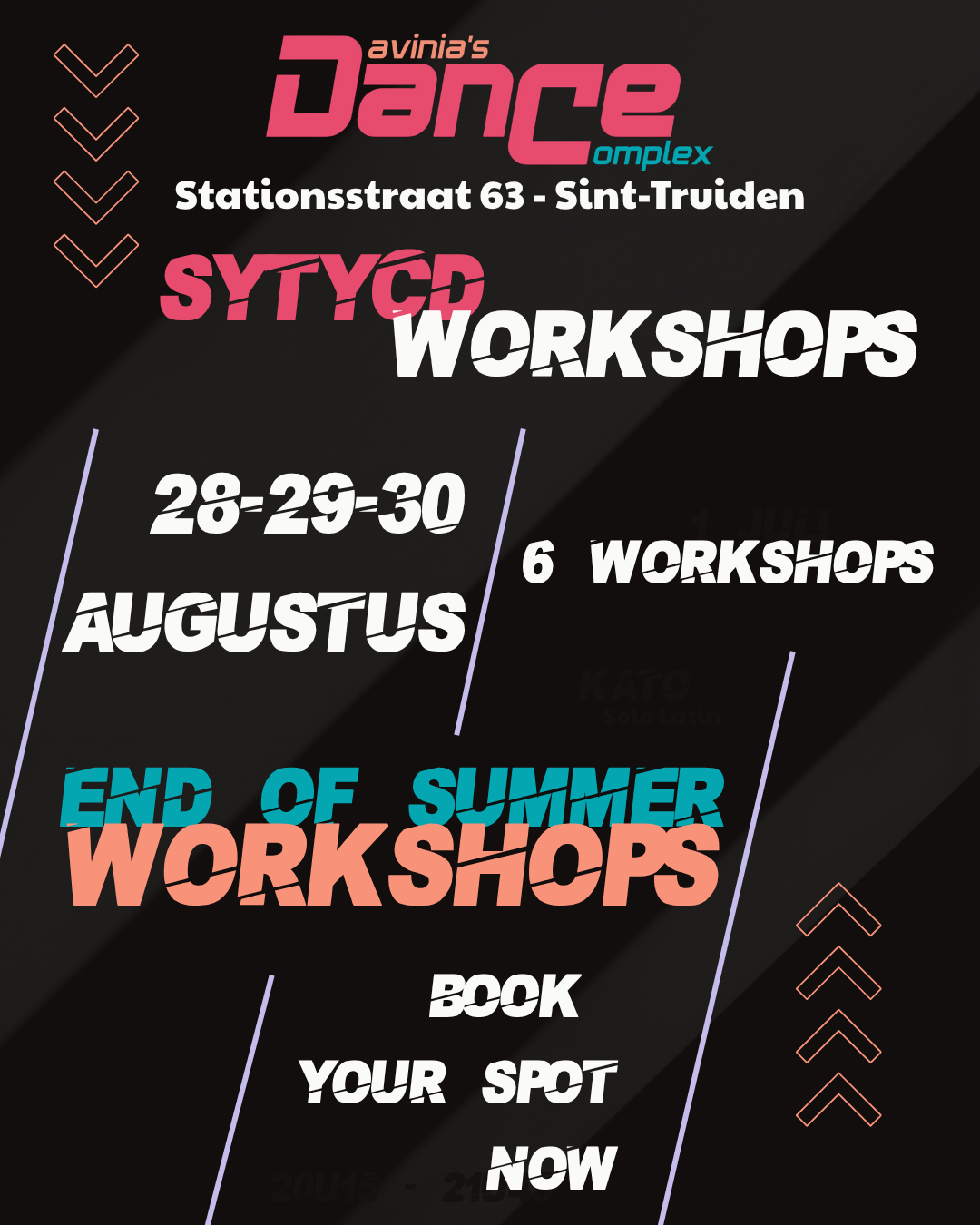All 6 workshops (end of summer)